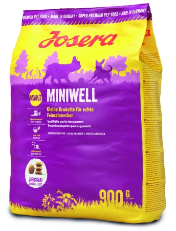 Josera Miniwell с птиче месо - Пълноценна храна за възраснали кучета от дребни породи 900 гр.