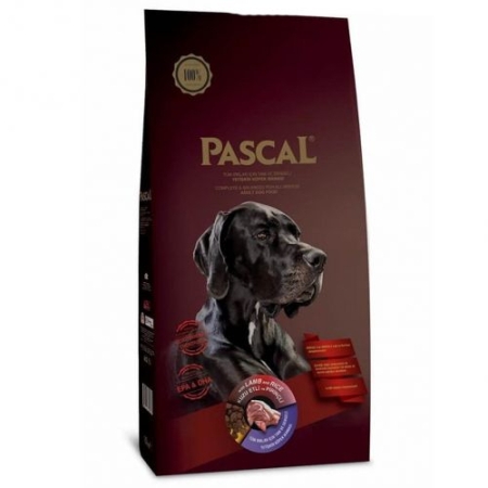 PASCAL ADULT - Суха храна за кучета с агнешко месо и ориз 15 кг.