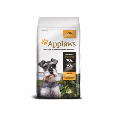 Applaws Senior All Breeds Grain Free - суха храна за възрастни кучета от всички породи, 75% пиле 2 кг.