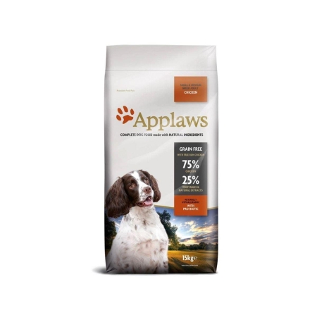 Applaws Adult Small & Medium Chicken Grain free - Суха храна за кучета от малките и средни породи, 75% пиле 7.5 кг.