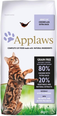 Applaws Adult Cat Chicken with Duck - Суха храна за пораснала котка с 80% пиле и патица 7.5 кг.