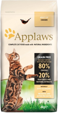 Applaws Adult Cat Chicken - Суха храна за пораснали котка с 80% Пиле 2 кг.