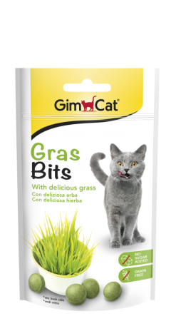 GimCat GrasBits - Таблетки котешка трева