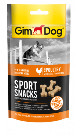 GimDog Sport Snacks – Лакомства за куче, мини кокалчета с птиче