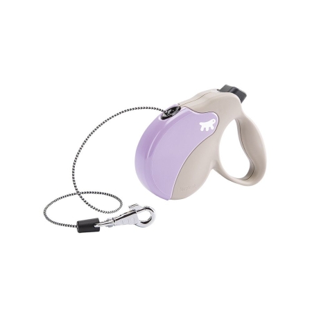 Ferplast AMIGO S BEIGE-VIOLET - Автоматичен повод, въже 5 м / мах 15 кг.