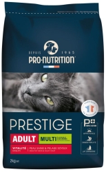 Pro-Nutrition Prestige Adult Multi с птиче и зеленчуци - Пълноценна храна за пораснали котки, 2 кг.