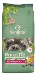 Pro-Nutrition Pure Life ADULT SENSITIVE Lamb - Суха храна с агнешко, за чувствителни към храната кучета, без зърнени култури, 11 кг.