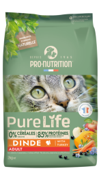 Pure Life for cats ADULT с пуйка - Пълноценна храна за пораснали котки на възраст над 1 г., 2кг.