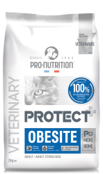 Pro-Nutrition Protect Obesite - Пълноценна диетична храна за котки с наднормено тегло, 8 кг 