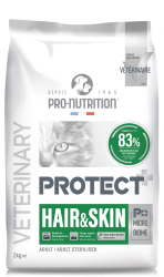 PROTECT Hair&Skin 2 kg - Пълноценна диетична храна за котки с проблеми с козина и кожа