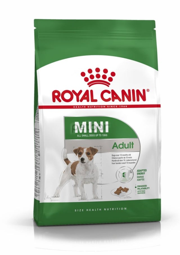 Royal Canin - Mini Adult, Суха храна за кучета от миниатюрните породи над 10м. - 800 гр.