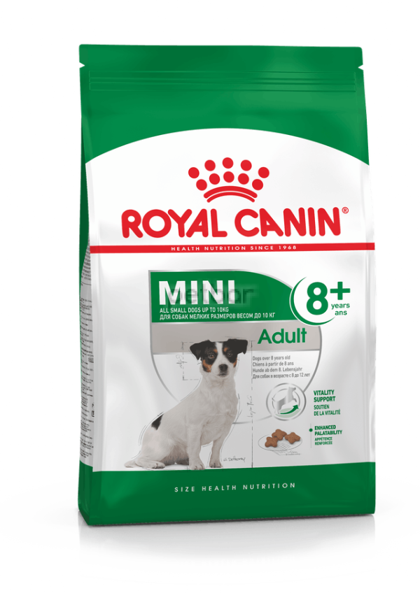 Royal Canin - Mini Mature,Пълноценна храна за кучета от миниатюрните породи в напреднала възраст над 8г. - 2кг.
