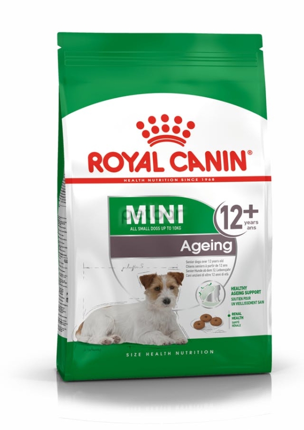 Royal Canin - Mini Ageing, Пълноценна храна за кучета от миниатюрните породи в много напреднала възраст 12+, 1,5 кг.