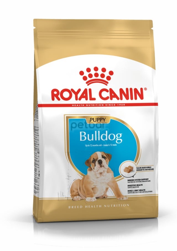 Royal Canin - Bulldog Puppy, храна малки кученца порода Bulldog над 2 м. възраст - 3 кг.