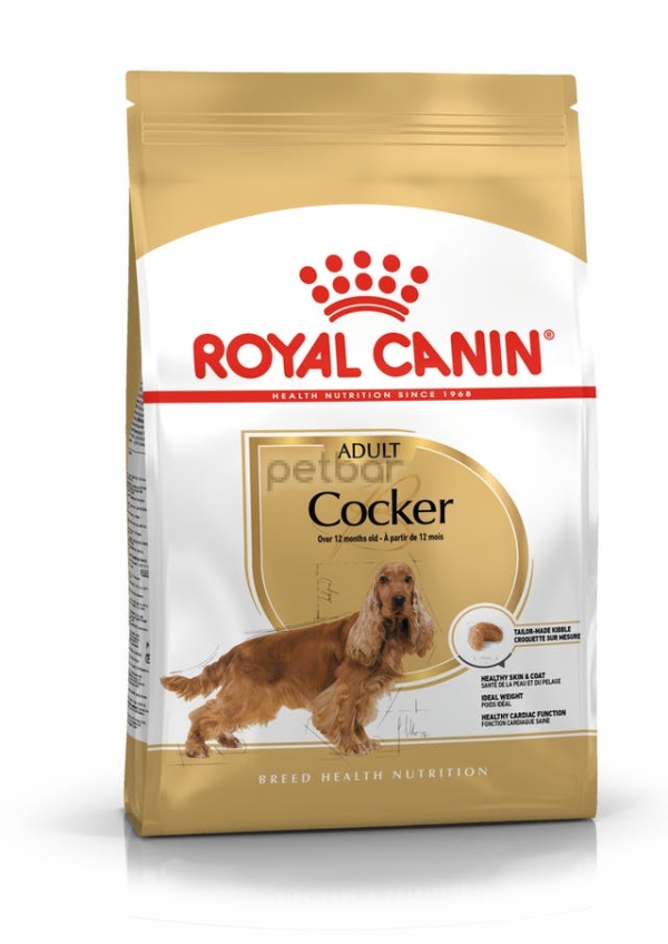 Royal Canin - Cocker Adult, храна за порода Кокер над 12 м. възраст - 12 кг.