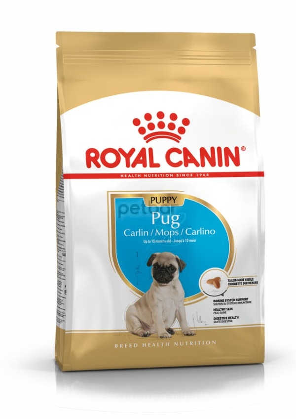 Royal Canin - Pug Puppy, храна за кученца от породата Мопс над 2м. възраст - 1,5кг.