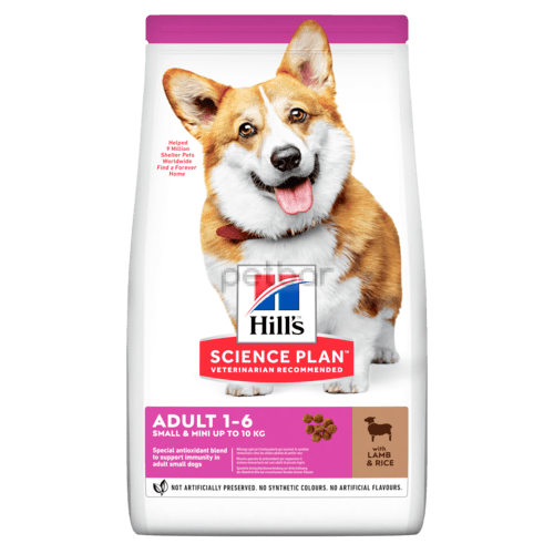  Hills SP Dog Adult Small&amp;Mini L&amp;R 1.5кг. храна за кучета 1-6 години от миниатюрни и малки породи с агнешко и ориз