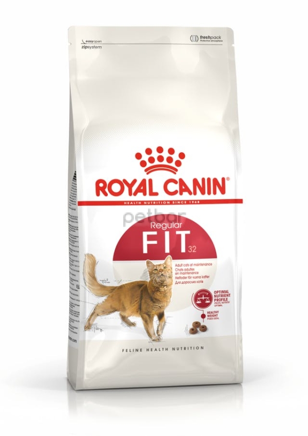 Royal Canin Fit 32 -  Суха храна за котки подпомагаща поддържане на здравословно тегло, 2кг.