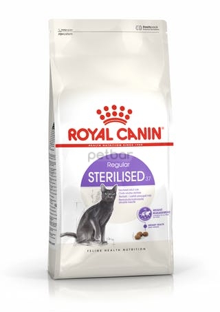 Royal Canin Sterilised 37 - Пълноценна суха храна за кастрирани котки,  2кг.
