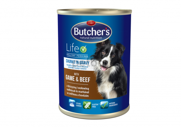 Butchers Life – Хапки в сос Грейви с ДИВЕЧ и ГОВЕЖДО месо 400 гр.