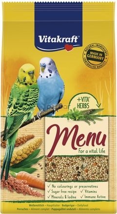 Vitakraft Premium Menu - Премиум храна за вълнисти папагали - 500гр. 