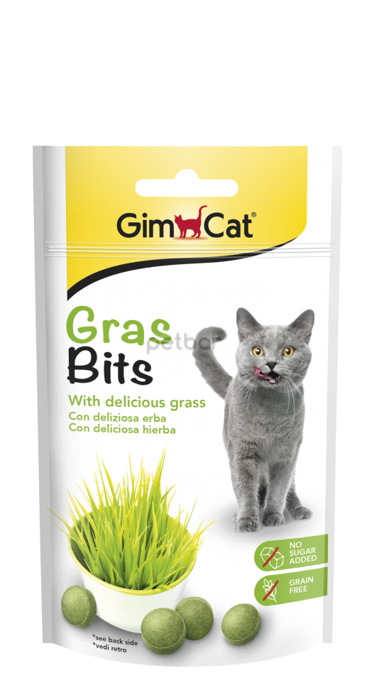Gimpet GrasBits - Котешка трева на таблетки - 85бр 