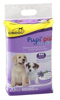 Gimdog Puppy - Кучешки пелени 60х60см, 20бр с аромат на лавандула.