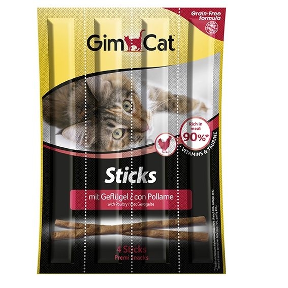 GimCat Sticks - Саламена пръчица с птиче месо 4 бр.