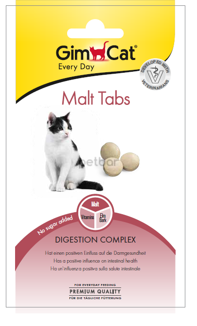 GimCat MALT TABS - Малцови таблетки от Gimborn, произведени в Германия