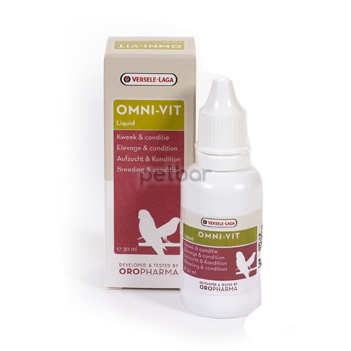  Versele - Laga - Oropharma Omni Vit Liquid - Комплекс от витамини, аминокиселини и микроелементи за перфектна кондиция 30 мл.