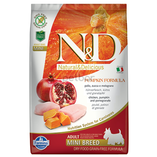 N&D Pumpkin Mini Adult Chicken & Pomegranate - 800 гр.