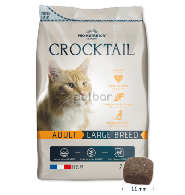Crocktail ADULT Large Breed - Суха храна за ЕДРИ ПОРОДИ КОТКИ 2 кг.