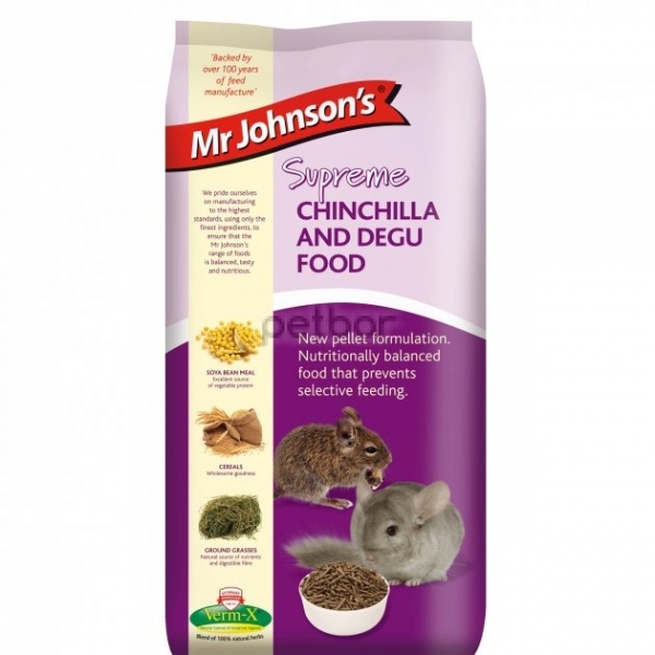 Mr Johnson`s Supreme Chinchila&Degu - Основна храна за чинчили и дегу 900 гр