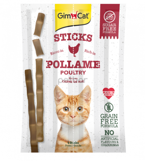 GimCat Sticks - Саламена пръчица с птиче месо 4 бр.