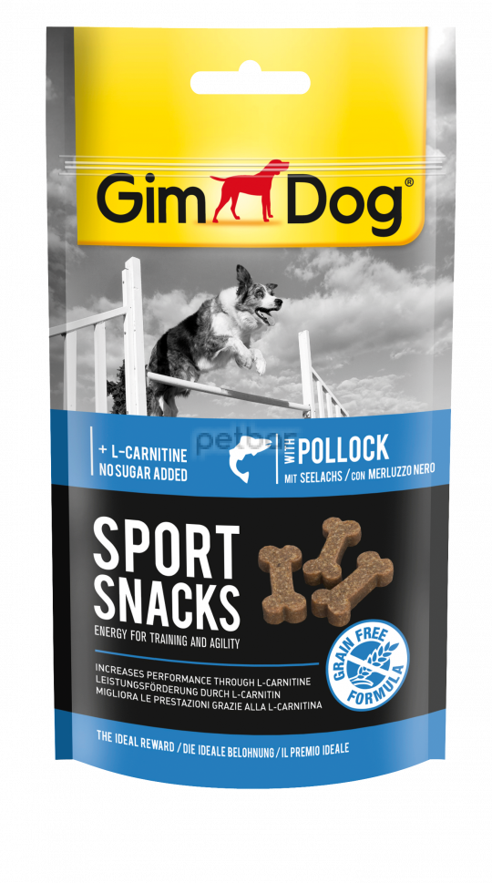 GimDog Sport Snacks - тихоокеанска треска