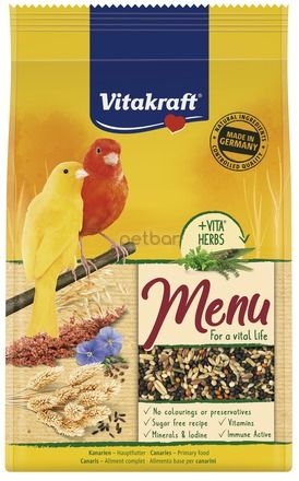 Vitakraft Premium Menu Vital - Храна за канарчета с мед - 500гр