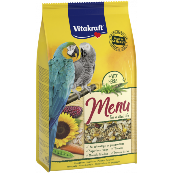 Vitakraft Premium Menu - Храна за големи папагали - 1кг