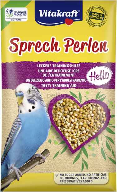 Vitakraft Perlen - Витамини за вълнисти папагали - перли за говор 20гр.