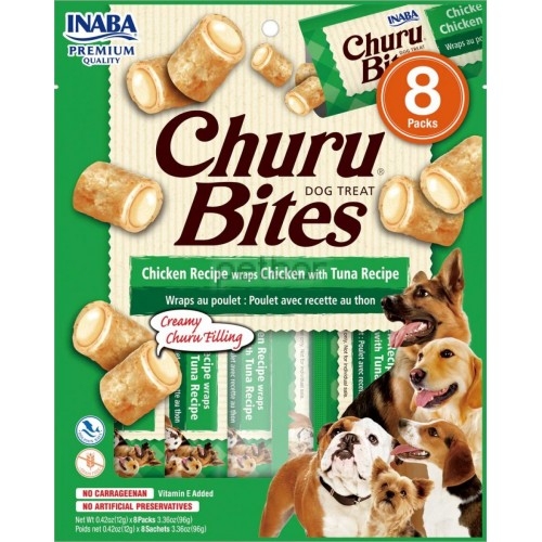Inaba Dog Churu Bites - Chicken with Tuna, пакет