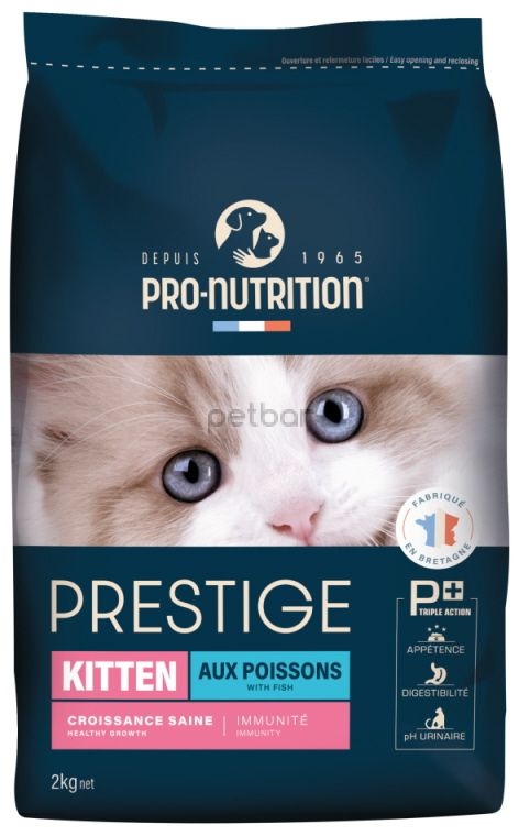  Pro-Nutrition Prestige Kitten с риба - 2 кг.