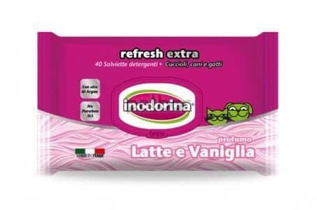 Inodorina - Refresh Extra - Мокри кърпички с мляко
