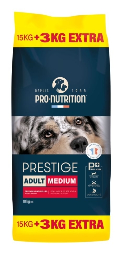 PRESTIGE ADULT MEDIUM - Пълноценна храна за пораснали кучета от средни породи, 15 + 3 кг