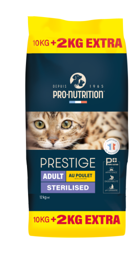 Pro-Nutrition Prestige Adult Sterilised с пиле - 12 кг.