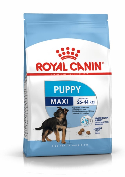 Royal Canin - Maxi Puppy,Перфектната храна за малки кученца от едрите породи до 15м.- 15 кг. 