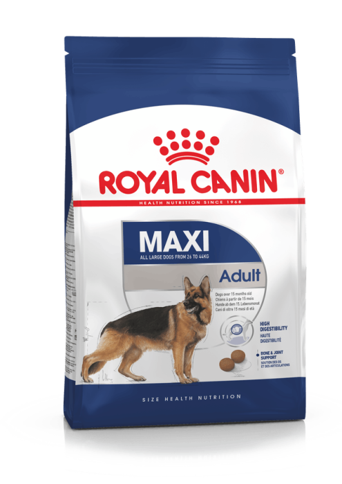 Royal Canin - Maxi Adult, Суха храна за кучета в зряла възраст от големите породи - 4 кг. 
