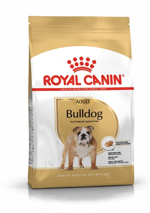 Royal Canin - Bulldog Adult, храна кучета порода Булдог над 12 м. възраст - 3 кг.