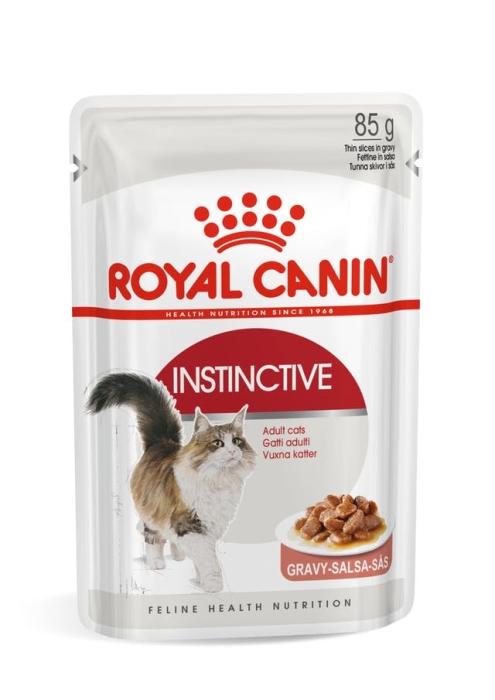 Royal Canin Instinctive in Gravy 12x85гр. - Пълноценен пауч за котки в сос Грейви. 