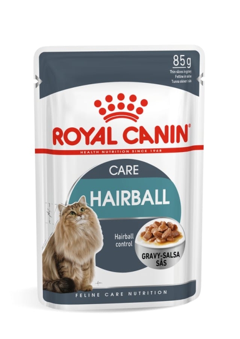 Royal Canin Hairball Care 12x85гр. - Пауч спомагащ изхвърлянето на космени топки. 