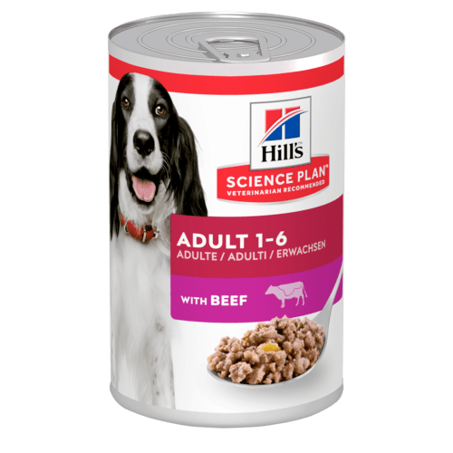 Hill’s Science Plan Adult Beef консерва с телешко 370 гр. – За кучета от всички породи над 1г.