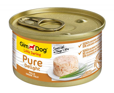 Храна за малки кучета - GimDog Little Darling PureDelight - Консерва с пилешко месо 85 г